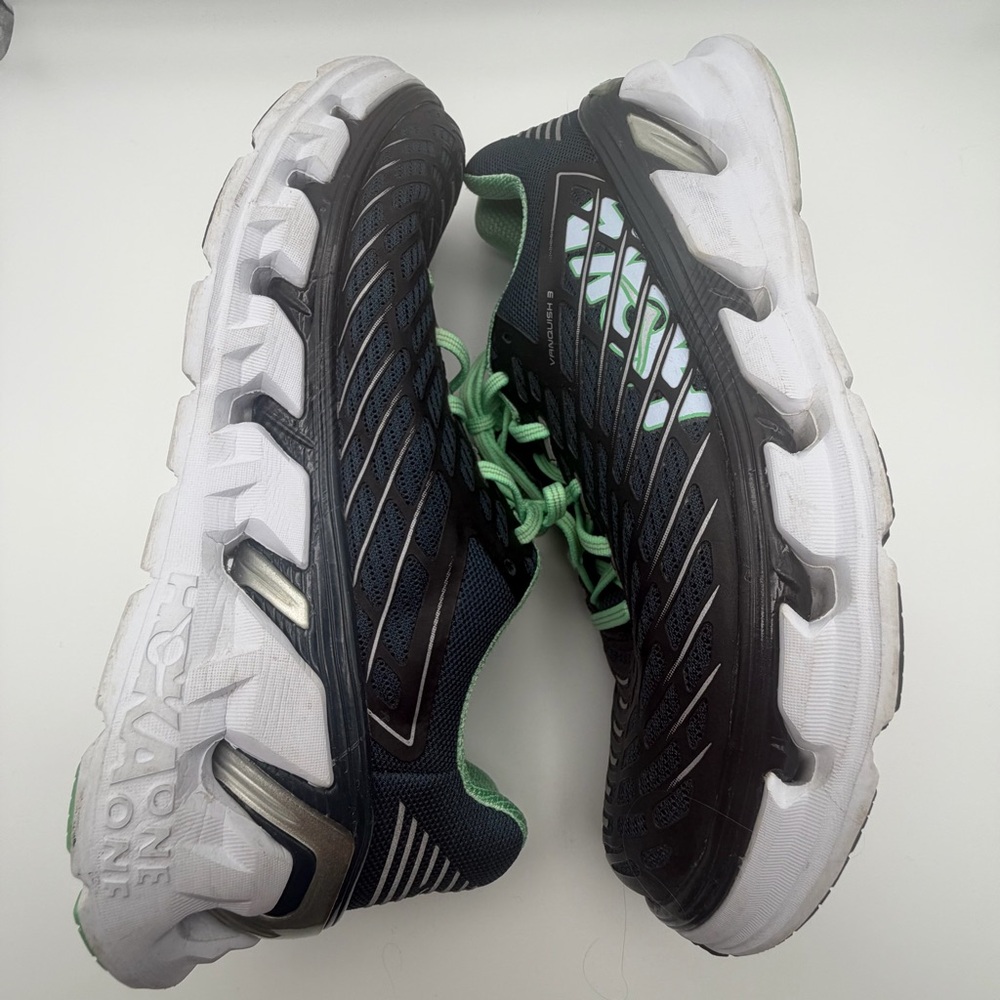 Hoka One Vanquish 3 Women's Size 11 Running Shoes Navy Seafoam Green